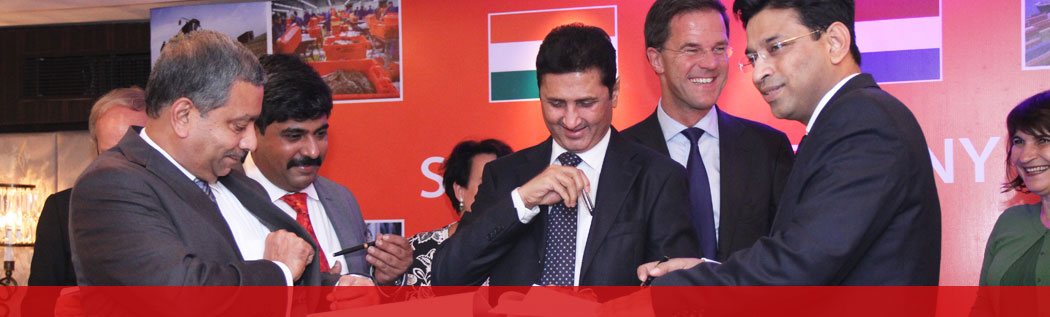 The MOU was signed by Mr. Ravindra Singh Singhvi, MD & CEO in the presence of the Hon’ble Prime Minister of The Netherlands, Mr. Mark Rutte